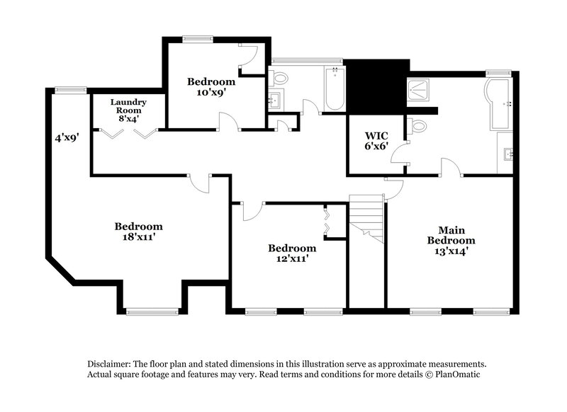2,105/Mo, 1456 Pebble Ridge Lane Hampton, GA 30228 Floor Plan View