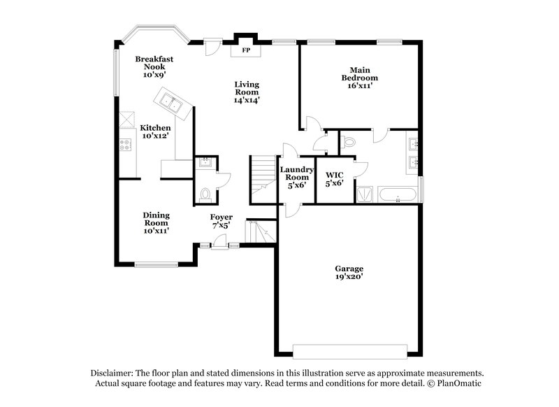 2,190/Mo, 809 Ravins Way Stockbridge, GA 30281 Floorplan View
