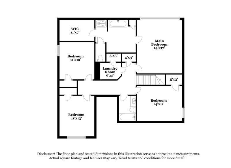 2,715/Mo, 5411 Bighorn Pass SW Atlanta, GA 30349 Floor Plan View 2