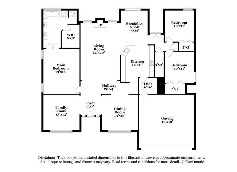 1,925/Mo, 2744 Lakeside Dr SW Conyers, GA 30094 Floor Plan View