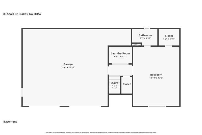 2,180/Mo, 83 Seals Dr Dallas, GA 30157 Floor Plan View