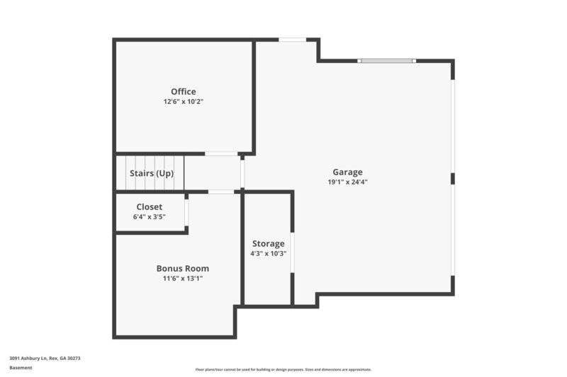 2,175/Mo, 3091 Ashbury Ln Rex, GA 30273 Floorplan View 3
