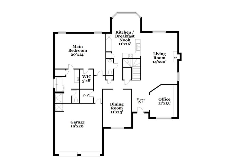 2,225/Mo, 204 Biltmore Way Stockbridge, GA 30281 Floor Plan View