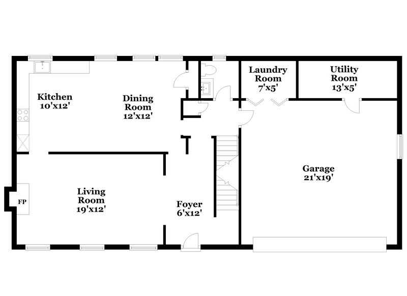 2,190/Mo, 275 Oak St Fayetteville, GA 30215 Floor Plan View