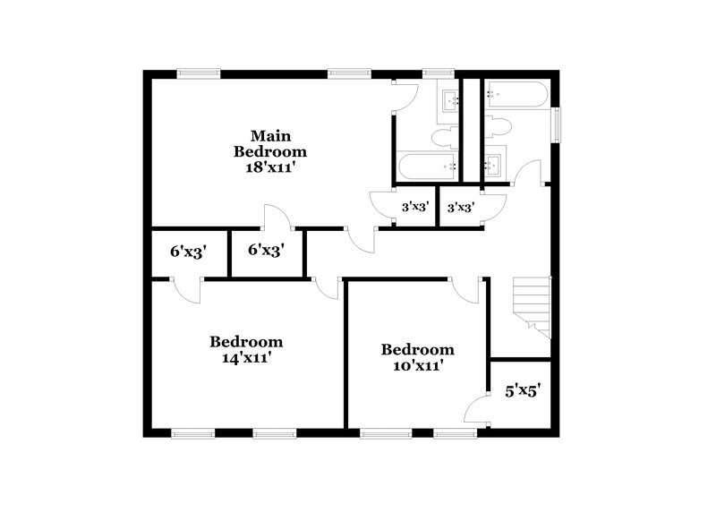 2,190/Mo, 275 Oak St Fayetteville, GA 30215 Floor Plan View 2