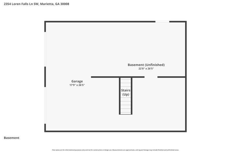 2,370/Mo, 2354 Loren Falls Ln SW Marietta, GA 30008 Floor Plan View