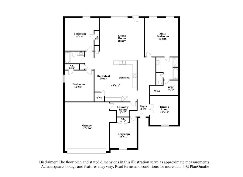 1,795/Mo, 13 Dry Hollow Way Cartersville, GA 30120 Floor Plan View