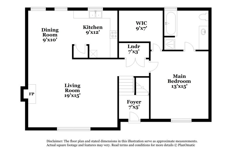 1,845/Mo, 2544 Rambling Way Lithonia, GA 30058 Floor Plan View