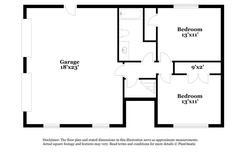1,845/Mo, 2544 Rambling Way Lithonia, GA 30058 Floor Plan View 2
