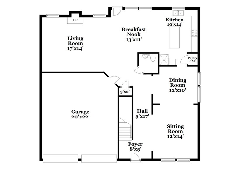2,330/Mo, 353 Pernell Dr Hampton, GA 30228 Floor Plan View 2