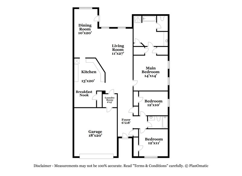 2,300/Mo, 3517 Mica Cir SE Conyers, GA 30013 Floor Plan View