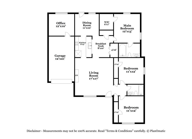 2,720/Mo, 4651 Jackam Ridge Ct Lithonia, GA 30038 Floorplan View