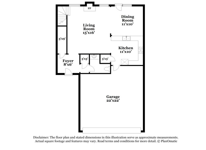 2,255/Mo, 128 Creekwood Tr Acworth, GA 30102 Floor Plan View
