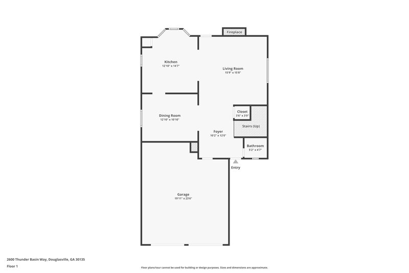 1,805/Mo, 2600 Thunder Basin Way Douglasville, GA 30135 Floor Plan View 2