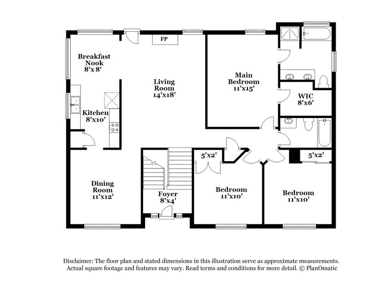1,805/Mo, 3466 Lumpkin Ct Douglasville, GA 30134 Floor Plan View 2