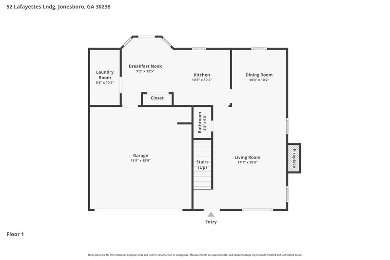 2,280/Mo, 52 Lafayettes Landing Jonesboro, GA 30238 Floor Plan View