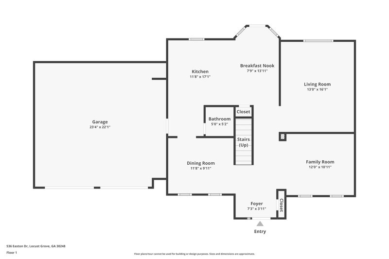 2,170/Mo, 536 Easton Dr Locust Grove, GA 30248 Floor Plan View