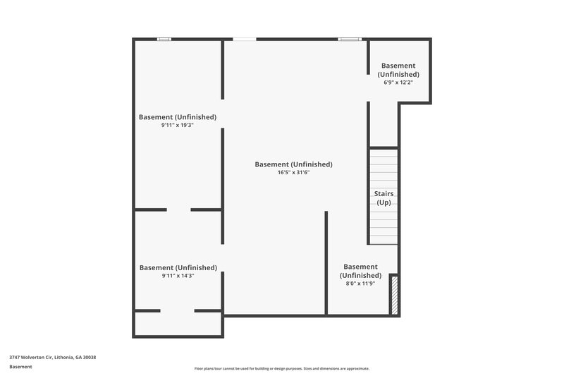 2,505/Mo, 3747 Wolverton Cir Lithonia, GA 30038 Floor Plan View 2