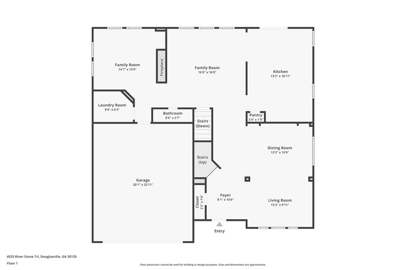 3,130/Mo, 4525 River Stone Trl Douglasville, GA 30135 Floor Plan View 2