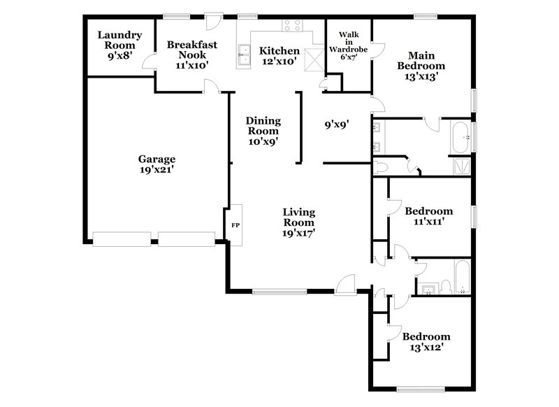 2,075/Mo, 1008 Adie Cove McDonough, GA 30253 Floor Plan View