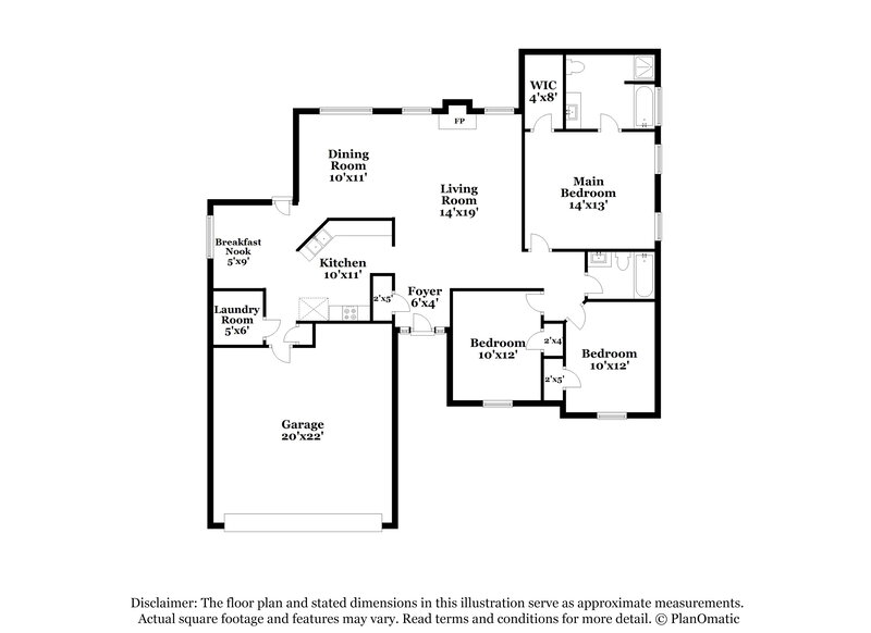 2,175/Mo, 2673 Candler Dr SW Marietta, GA 30064 Floor Plan View