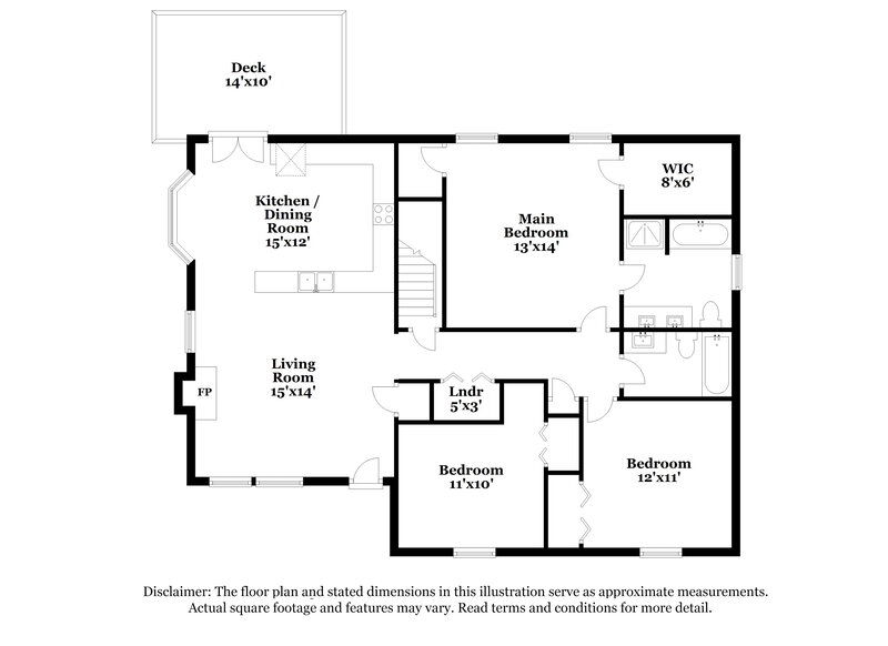 1,700/Mo, 865 Revena Ln Austell, GA 30168 Floor Plan View
