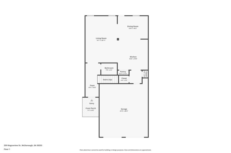 2,185/Mo, 259 Magnaview Dr McDonough, GA 30253 Floorplan View