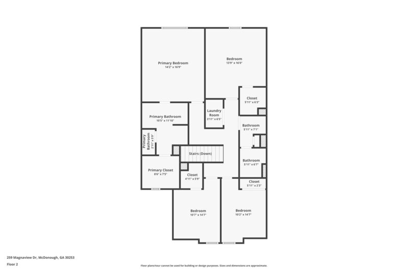 2,185/Mo, 259 Magnaview Dr McDonough, GA 30253 Floorplan View 2