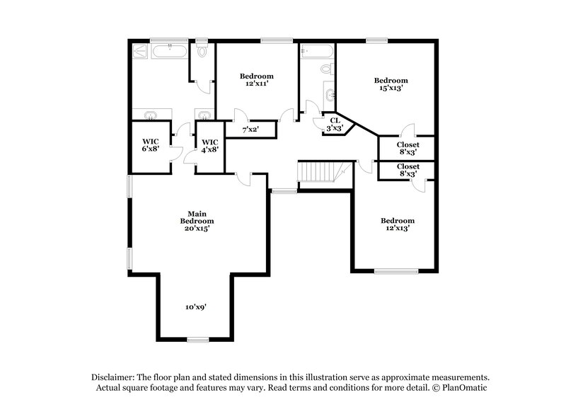 2,290/Mo, 4142 Laurel Bend Ct Snellville, GA 30039 Floor Plan View 2
