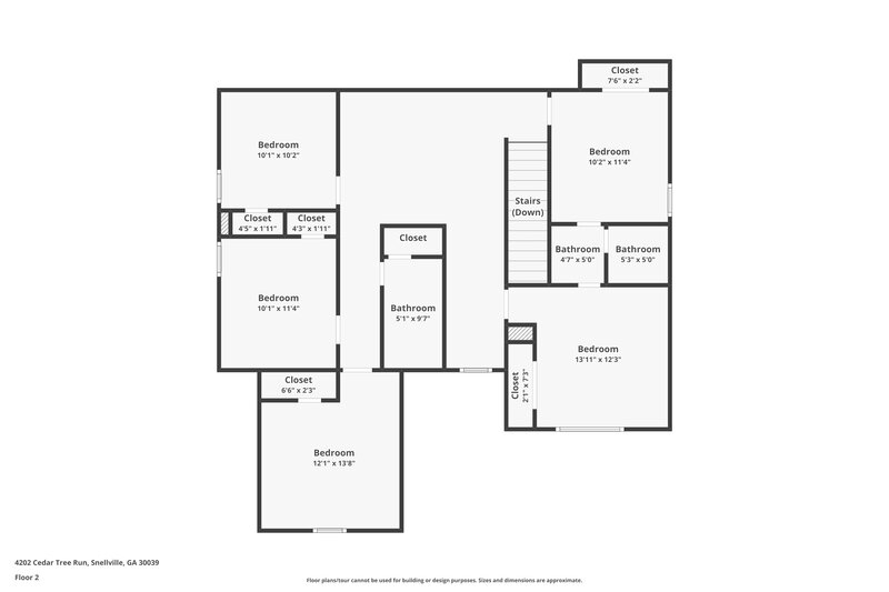 2,615/Mo, 4202 Cedar Tree Run Snellville, GA 30039 Floor Plan View