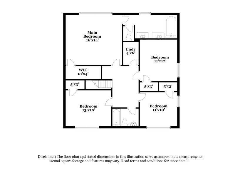 2,410/Mo, 3257 Wellington Walk SW Atlanta, GA 30331 Floor Plan View 2