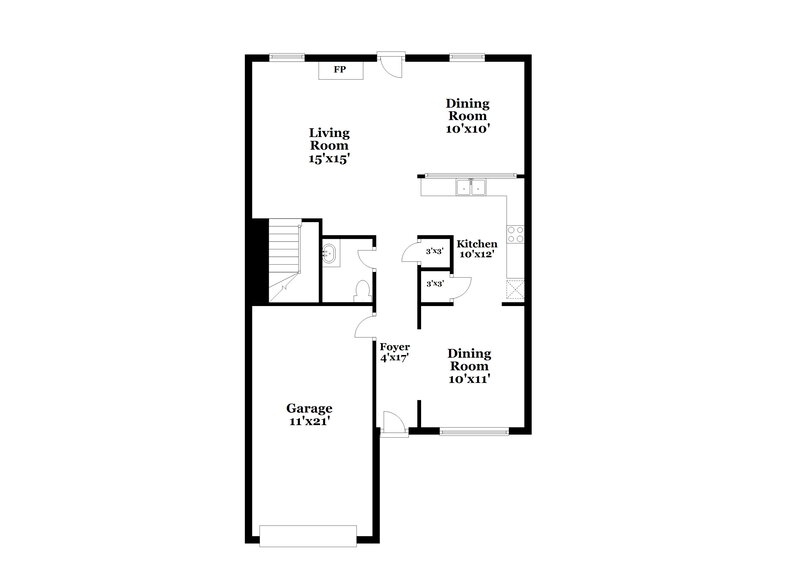 1,780/Mo, 105 Colser Drive Covington, GA 30016 Floor Plan View