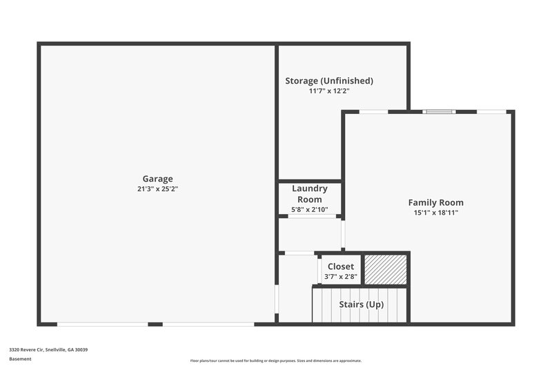1,730/Mo, 3320 Revere Cir Snellville, GA 30039 Floor Plan View
