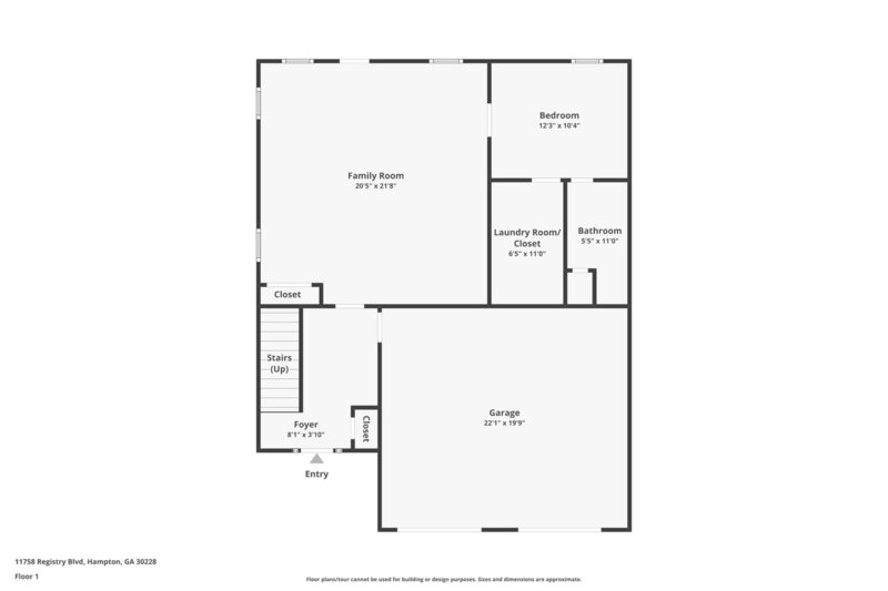 2,740/Mo, 11758 Registry Blvd Hampton, GA 30228 Floorplan View