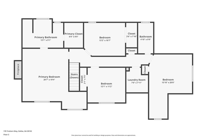 2,065/Mo, 178 Trotters Way Dallas, GA 30132 Floorplan View 3