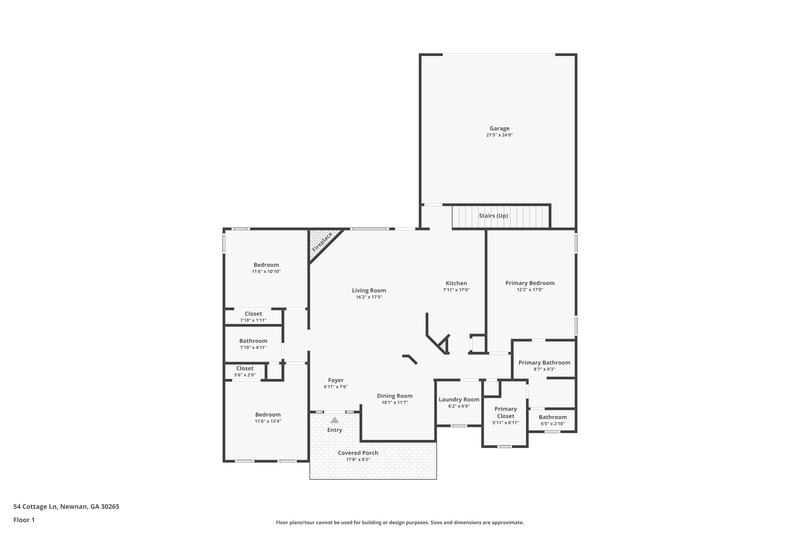 2,095/Mo, 54 Cottage Ln Newnan, GA 30265 Floor Plan View
