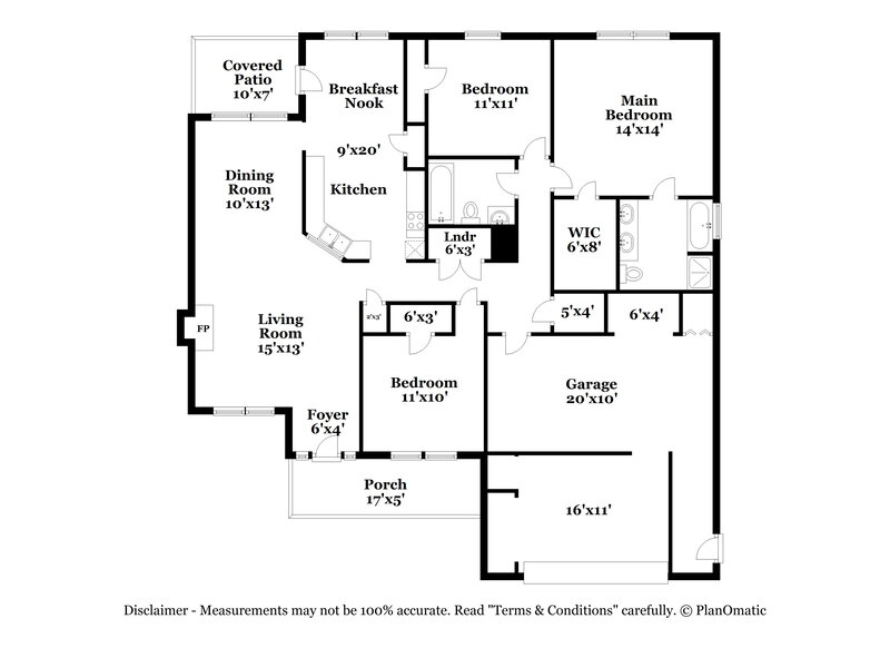 1,550/Mo, 166 Kennedy Ln Rockmart, GA 30153 Floor Plan View