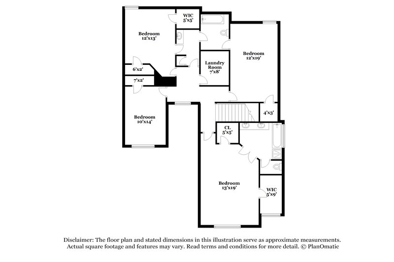 2,310/Mo, 4536 Beau Point Ct SW Snellville, GA 30039 Floor Plan View 2