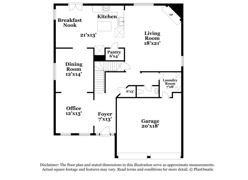 2,255/Mo, 3253 Willow Meadow Ln Douglasville, GA 30135 Floor Plan View