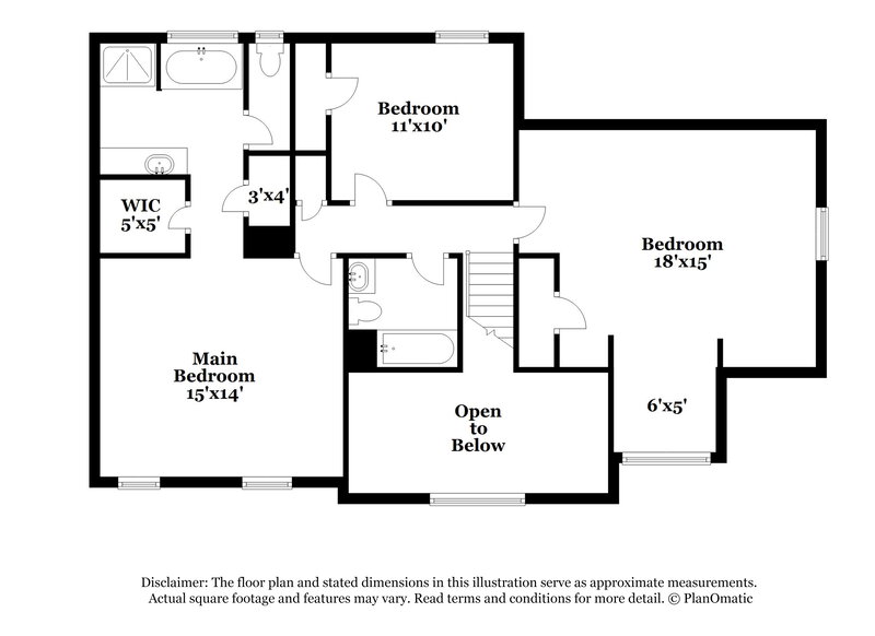 1,985/Mo, 5622 Glen Ridge Bend Lithonia, GA 30058 Floorplan View 2