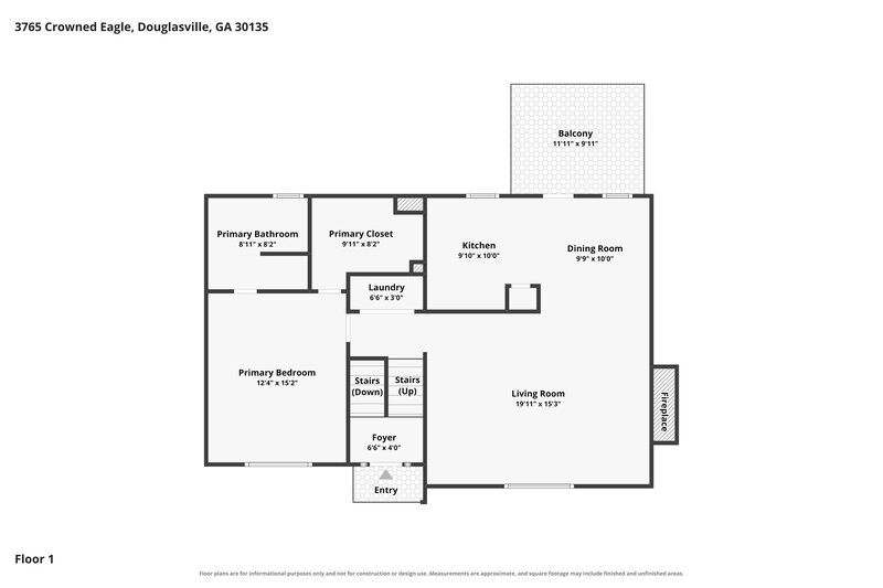 0/Mo, 3765 Crowned Eagle Douglasville, GA 30135 Floor Plan View 2