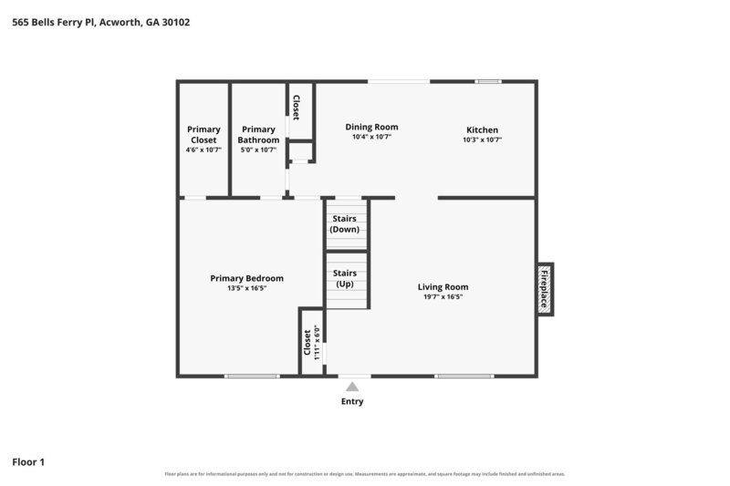 0/Mo, 565 Bells Ferry Pl Acworth, GA 30102 Floorplan View