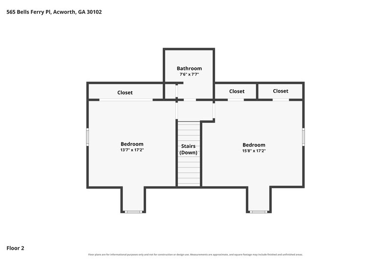 0/Mo, 565 Bells Ferry Pl Acworth, GA 30102 Floorplan View 2