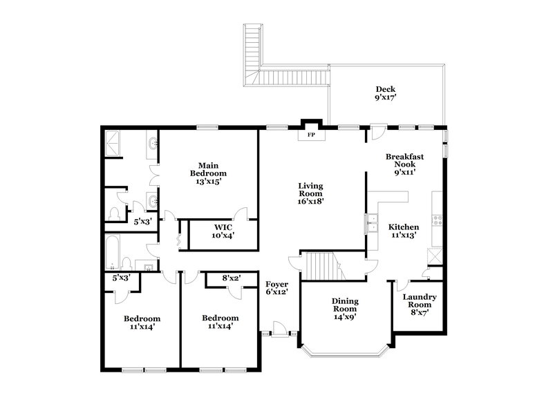 2,105/Mo, 12 Colonial Way Dallas, GA 30157 Floor Plan View