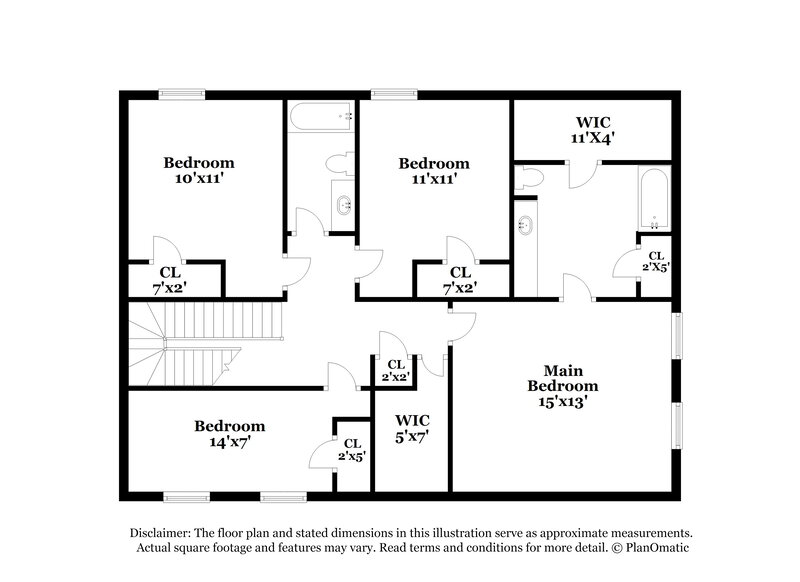 2,290/Mo, 4200 Stilwell Drive Rex, GA 30273 Floor Plan View 2