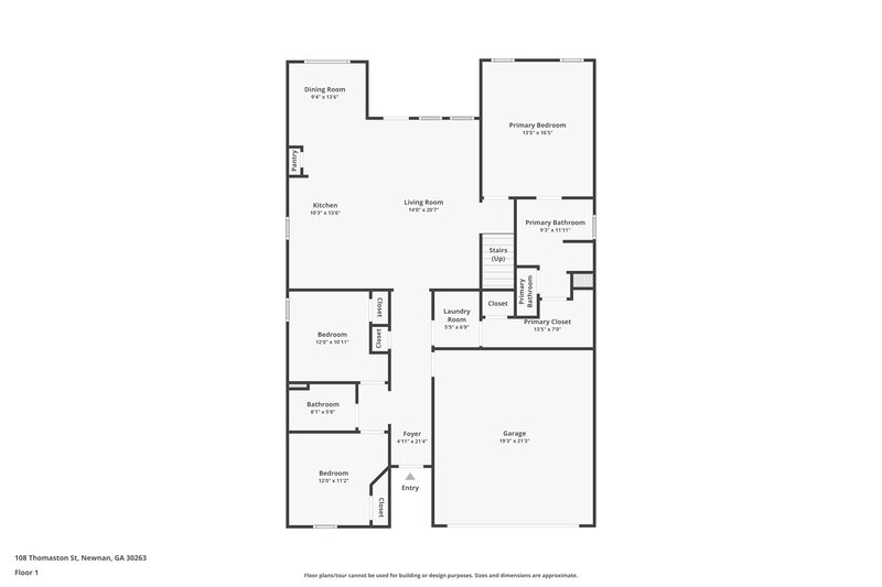 2,230/Mo, 108 Thomaston St Newnan, GA 30263 Floor Plan View