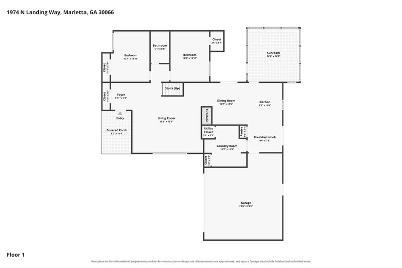 2,305/Mo, 1974 N Landing Way Marietta, GA 30066 Floor Plan View