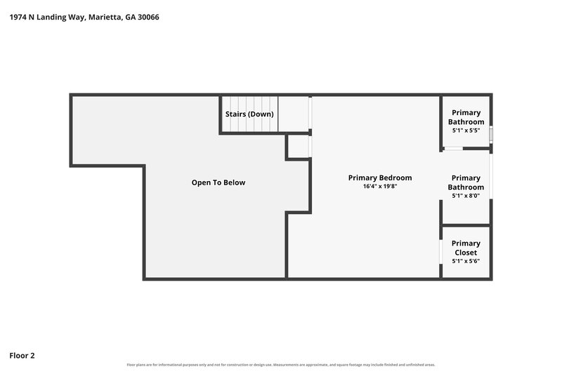 2,305/Mo, 1974 N Landing Way Marietta, GA 30066 Floor Plan View 2