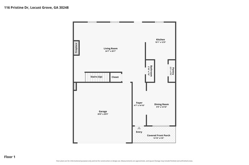 2,265/Mo, 116 Pristine Dr Locust Grove, GA 30248 Floor Plan View 2