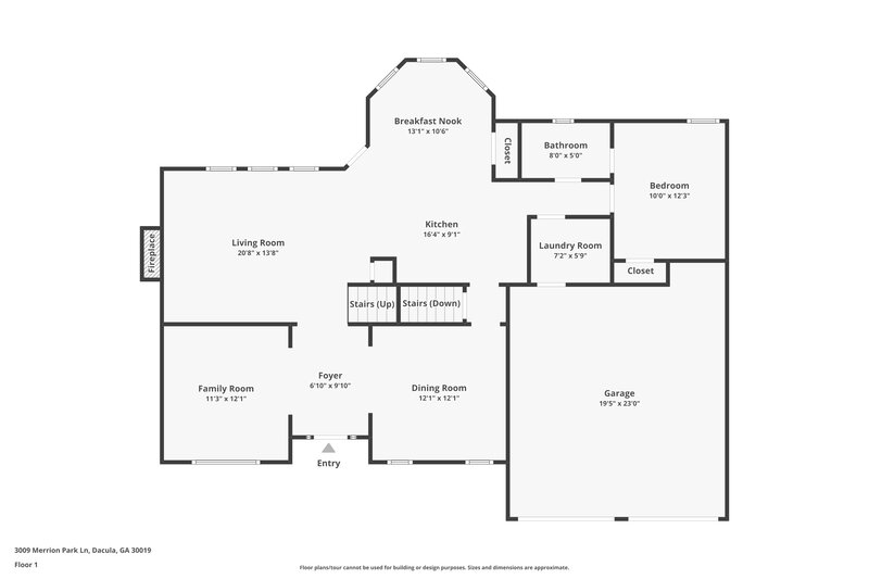 2,635/Mo, 3009 Merrion Park Ln Dacula, GA 30019 Floor Plan View